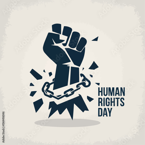 Human Rights Day vector poster