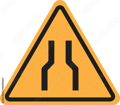 Triangular Style Narrow Road Signs