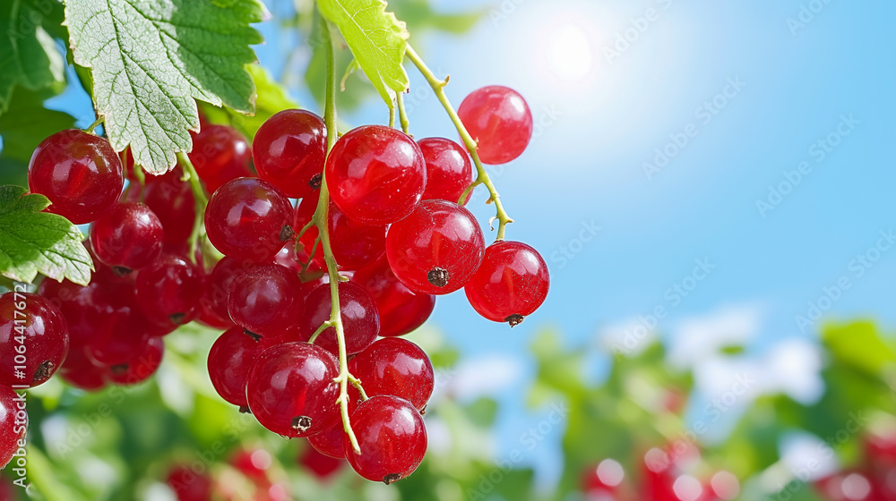 Close-up of fresh red currants Close-up of fresh red currants