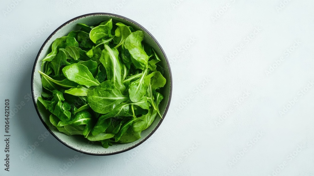 Fresh Green Leafy Vegetables in a Bowl Fresh Green Leafy Vegetables in a Bowl
