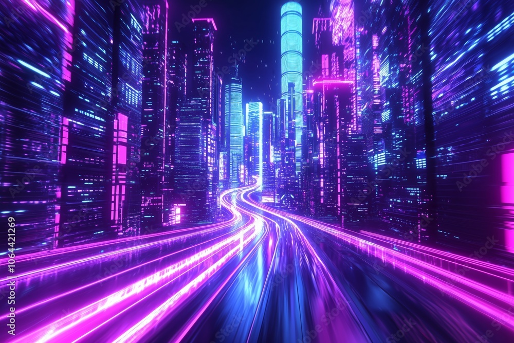 Cyberpunk Neon Cityscape Cyberpunk Neon Cityscape