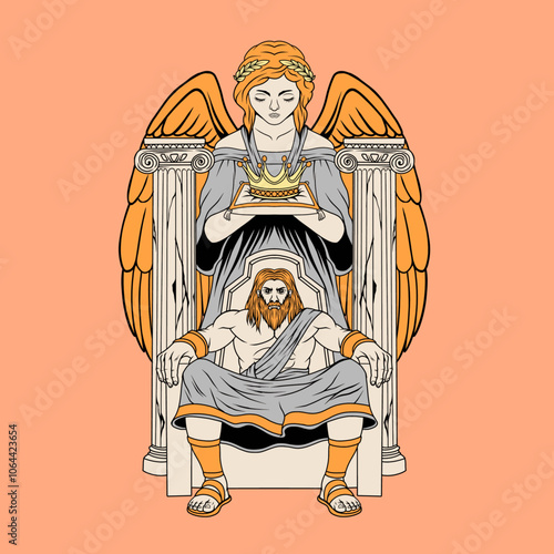 angel and king with pager