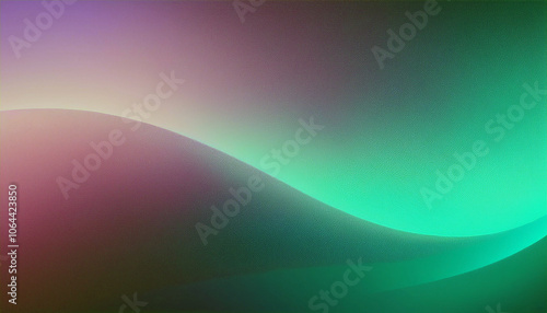 Abstract Green and Purple Gradient Background