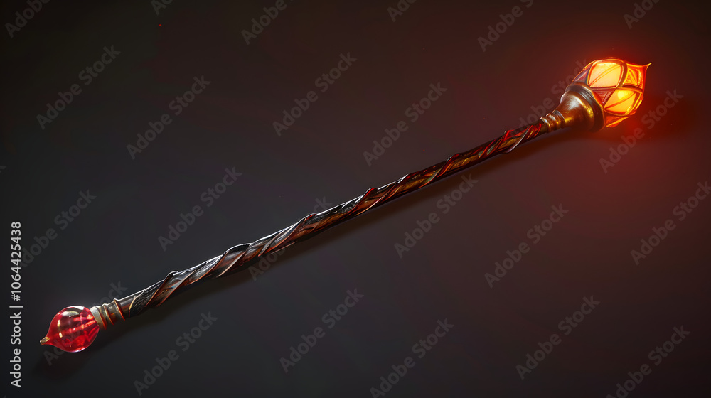 Magic Wand cute element halloween 3D Magic Wand cute element halloween 3D