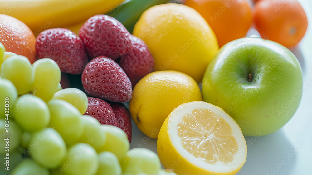 Different fresh fruits and vegetables organic for eating healthy and dieting Different fresh fruits and vegetables organic for eating healthy and dieting