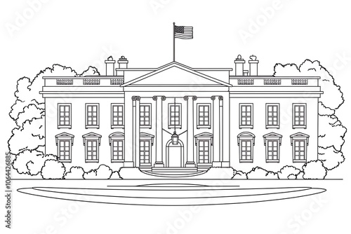 The White House official residence of the president of the United States