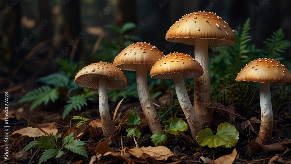 mushroom in the forest mushroom in the forest