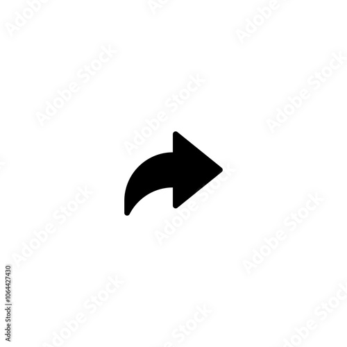 Free Download arrow simple icon in black color - GFXLoad