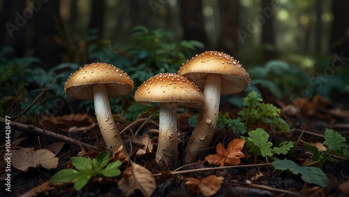 mushrooms in the forest
