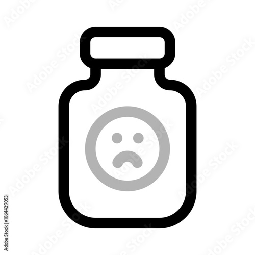 anti depressant icon with duoline style, perfect for user interface projects