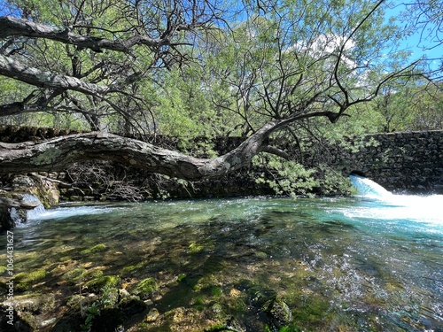 The upper course of the Zrmanja River and immediately after the source (Velebit Nature Park, Croatia) - der Oberlauf des Flusses Zrmanja und unmittelbar nach der Quelle (Naturpark Velebit, Kroatien) photo