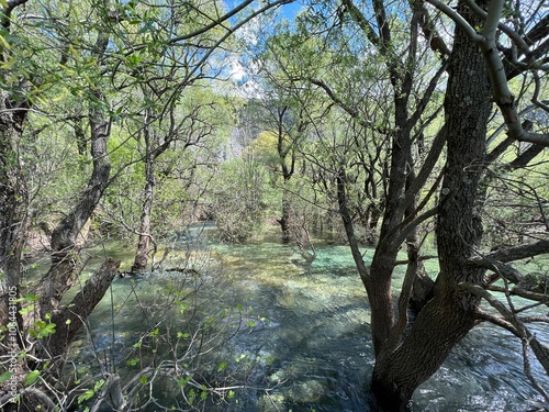 The upper course of the Zrmanja River and immediately after the source (Velebit Nature Park, Croatia) - der Oberlauf des Flusses Zrmanja und unmittelbar nach der Quelle (Naturpark Velebit, Kroatien)