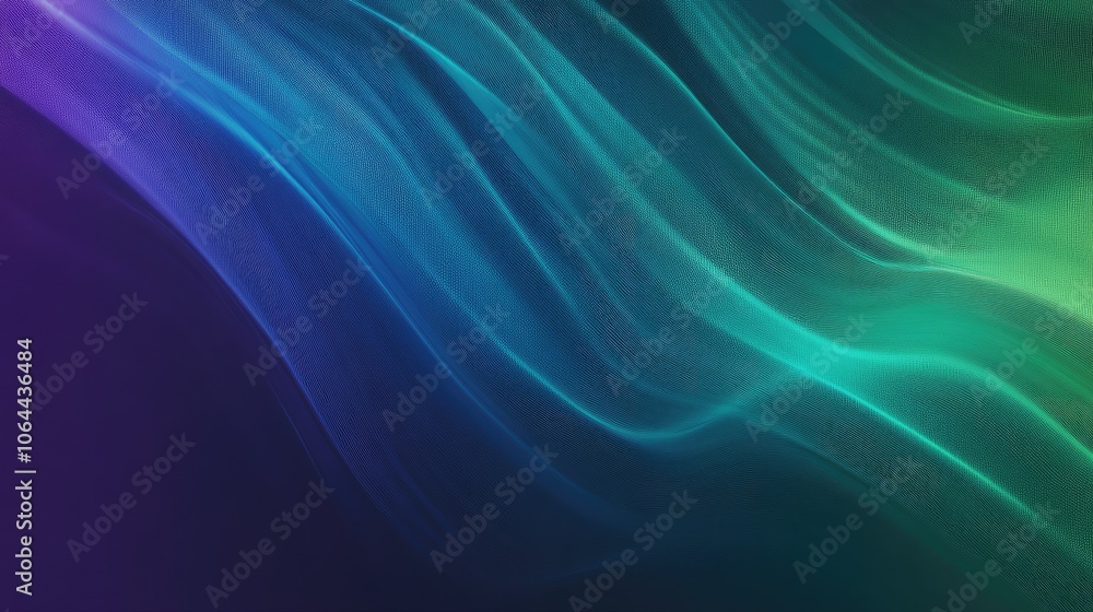 Abstract Waves in Vibrant Blue and Green Tones Abstract Waves in Vibrant Blue and Green Tones