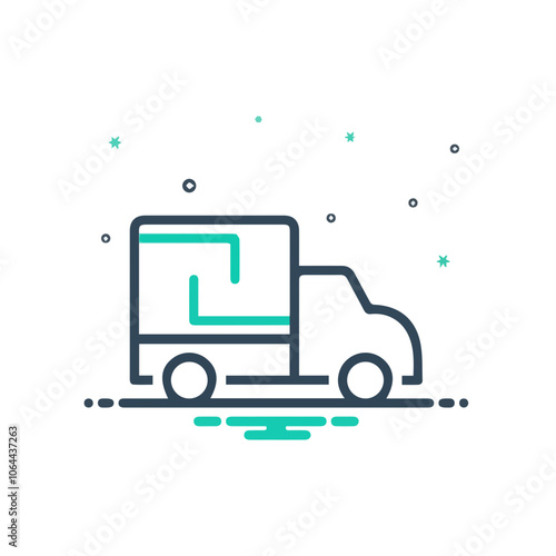 Truck icon symbol vector illustration
