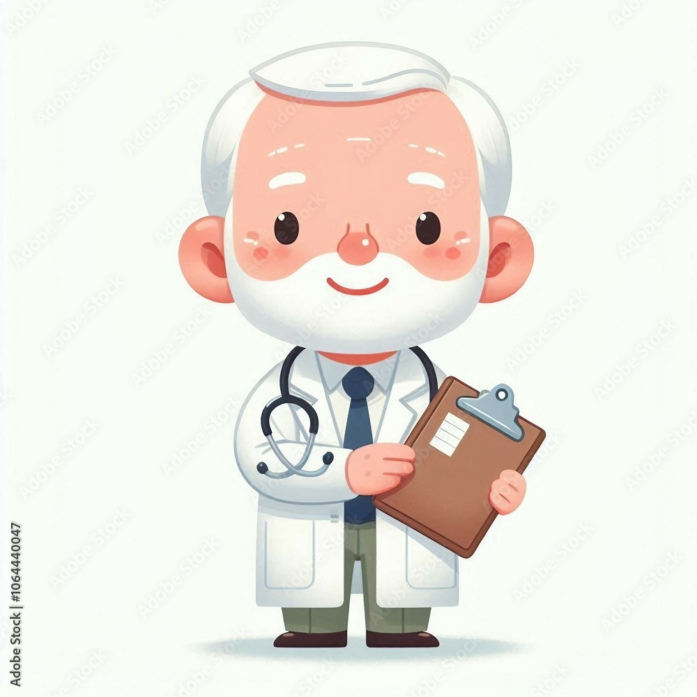 Illustration of a friendly cartoon doctor. Smooth JPEG version. Illustration of a friendly cartoon doctor. Smooth JPEG version.