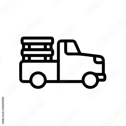 Truck icon symbol vector illustration