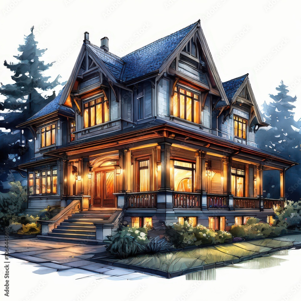 the AI Image Generator, 3d Modern Home I the AI Image Generator, 3d Modern Home I