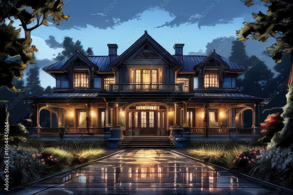 the AI Image Generator, 3d Modern Home I the AI Image Generator, 3d Modern Home I