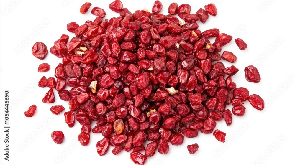 Red Seeds Isolated on White Background Red Seeds Isolated on White Background
