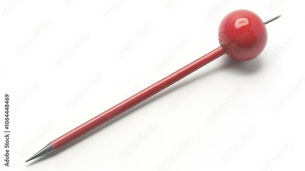 A pushpin stationery on a white background presents a neat and useful item. A simple yet practical object that can be used for various purposes. A pushpin stationery on a white background presents a neat and useful item. A simple yet practical object that can be used for various purposes.