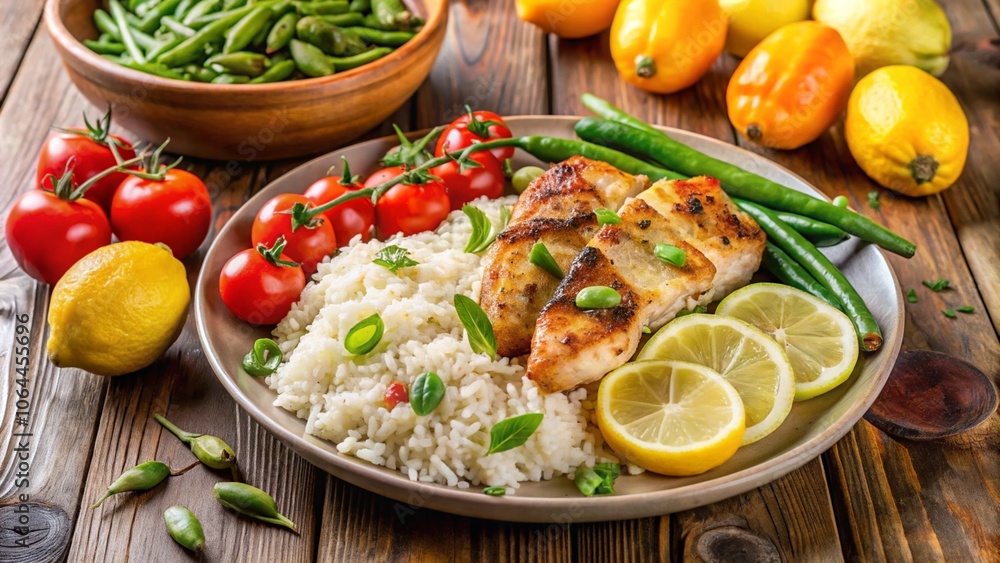 salad with chicken and vegetables salad with chicken and vegetables