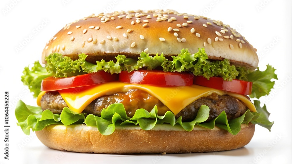 hamburger isolated on white hamburger isolated on white