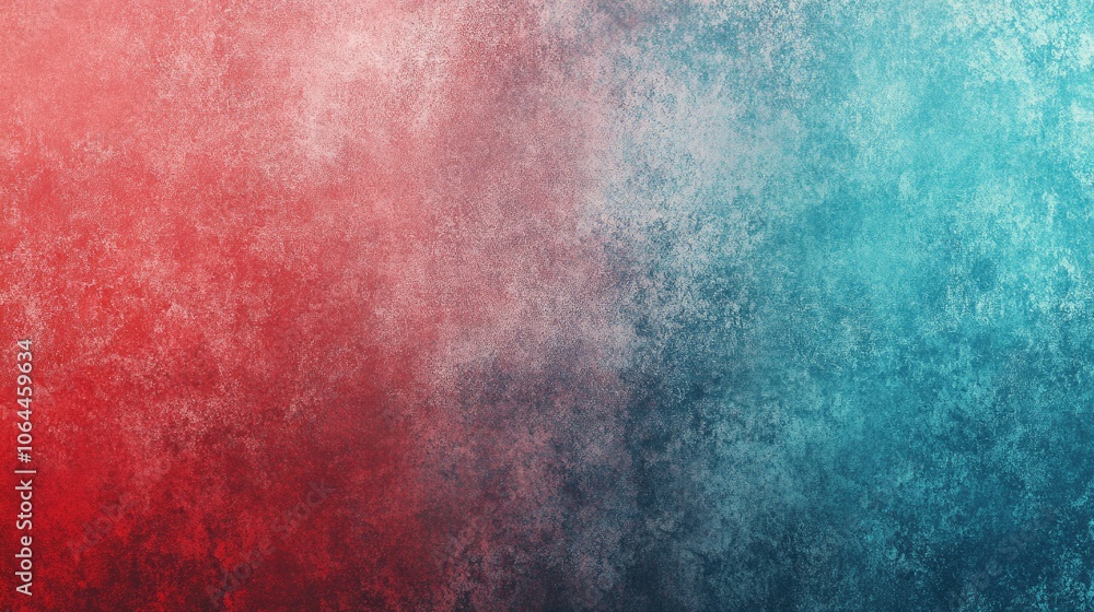 Fototapeta premium Textured Background in Red and Blue Tones