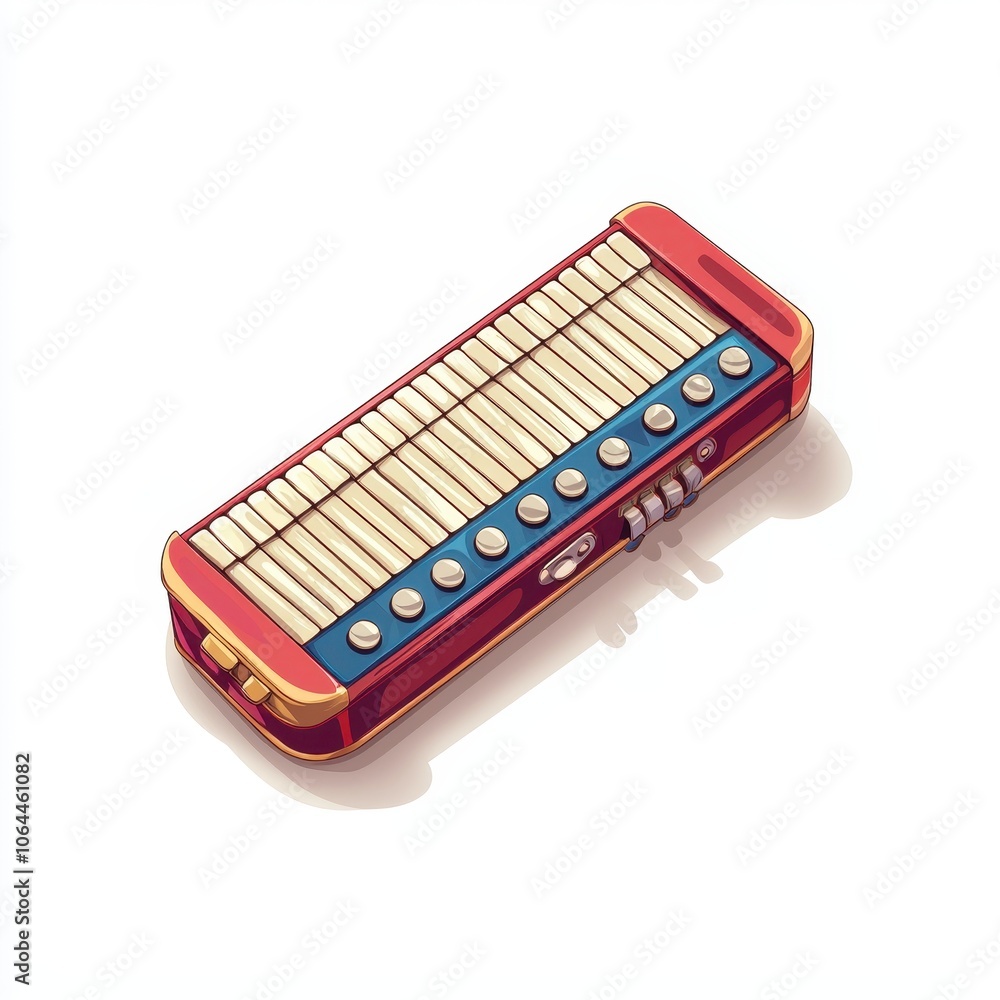Illustrated Harmonica for Children's Book Illustrated Harmonica for Children's Book