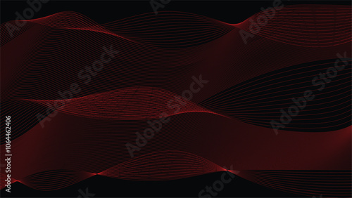 Scarlet Symphony: A Harmonic Dance of Lines