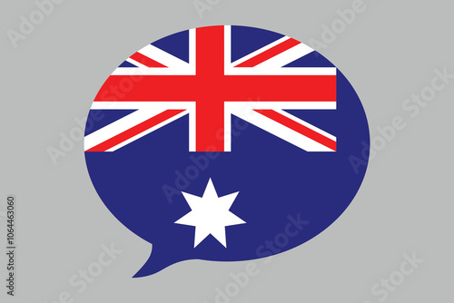 Free Download Australia flag with massage sign, Australia flag vector graphic, Australia country flag is a symbol of freedom, National Australia flag, vector illustration
 - GFXLoad