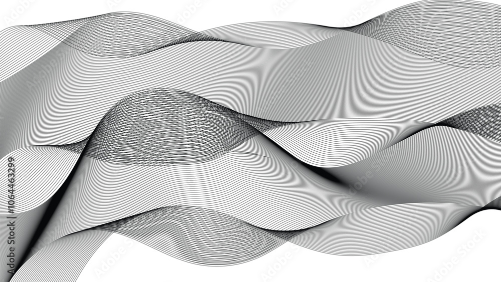 Fototapeta premium The Rhythm of Lines: A Symphony of Black and White