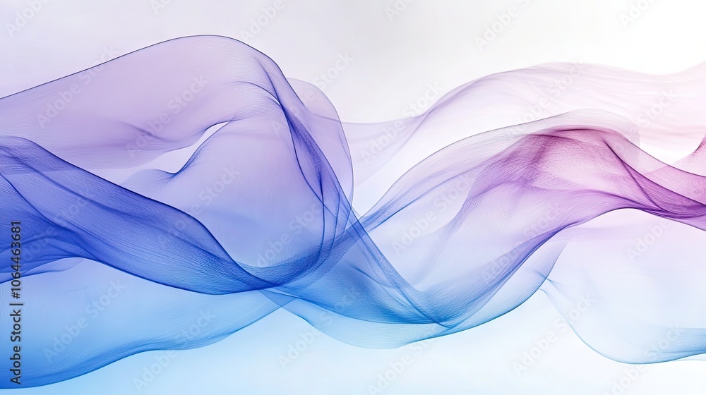 Fototapeta premium Colorful Flowing Abstract Waves for Background Use