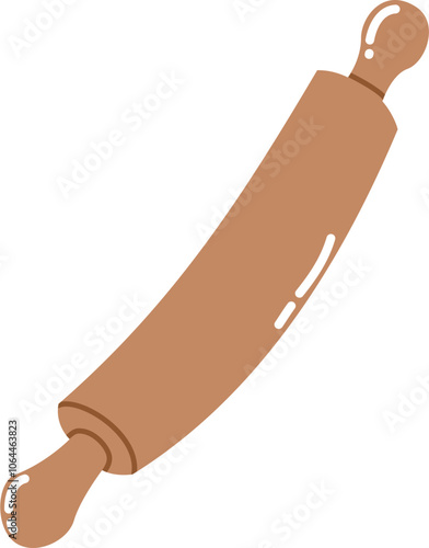 Cute rolling pin cartoon