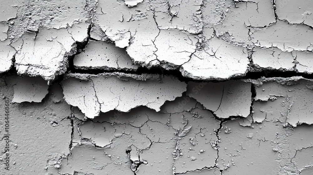 Fototapeta premium Cracked paint texture on surface