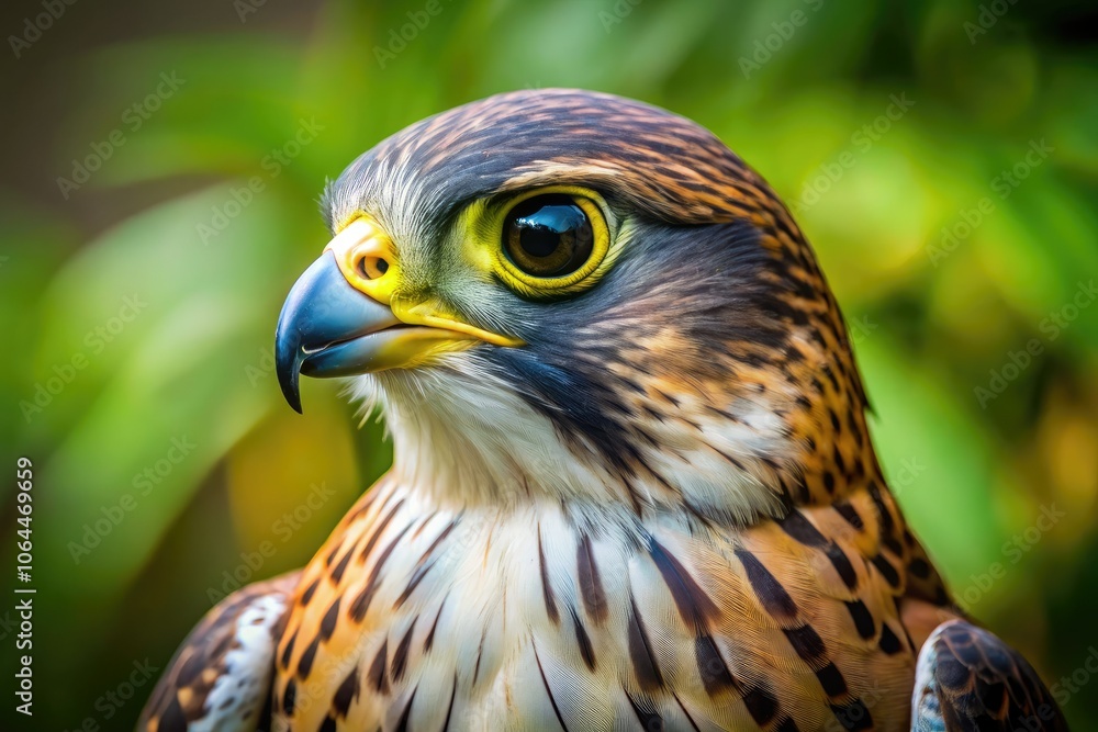 Close-Up of a Majestic Falcon in High Depth of Field for Wildlife Photography Close-Up of a Majestic Falcon in High Depth of Field for Wildlife Photography