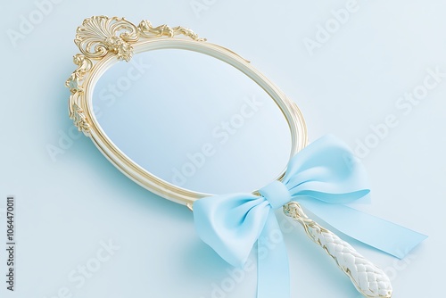 Oval golden frame for paintings, mirrors or photos
