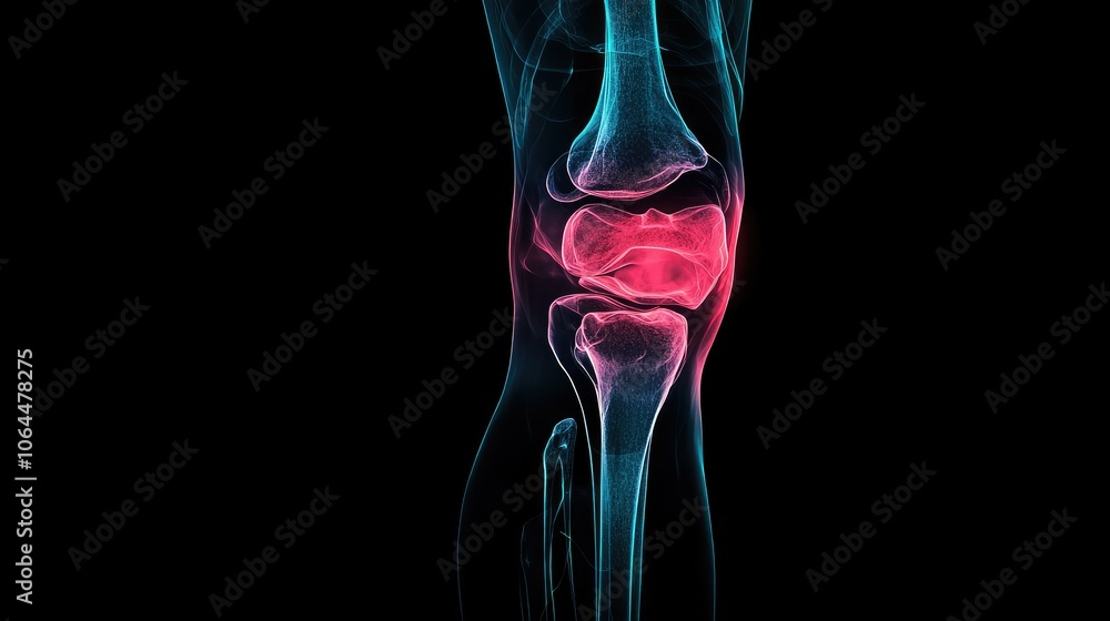 Detailed Anatomy of a Human Knee Joint in 3D Detailed Anatomy of a Human Knee Joint in 3D