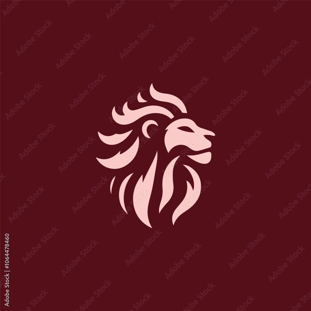 Fire lion head logo Fire lion head logo