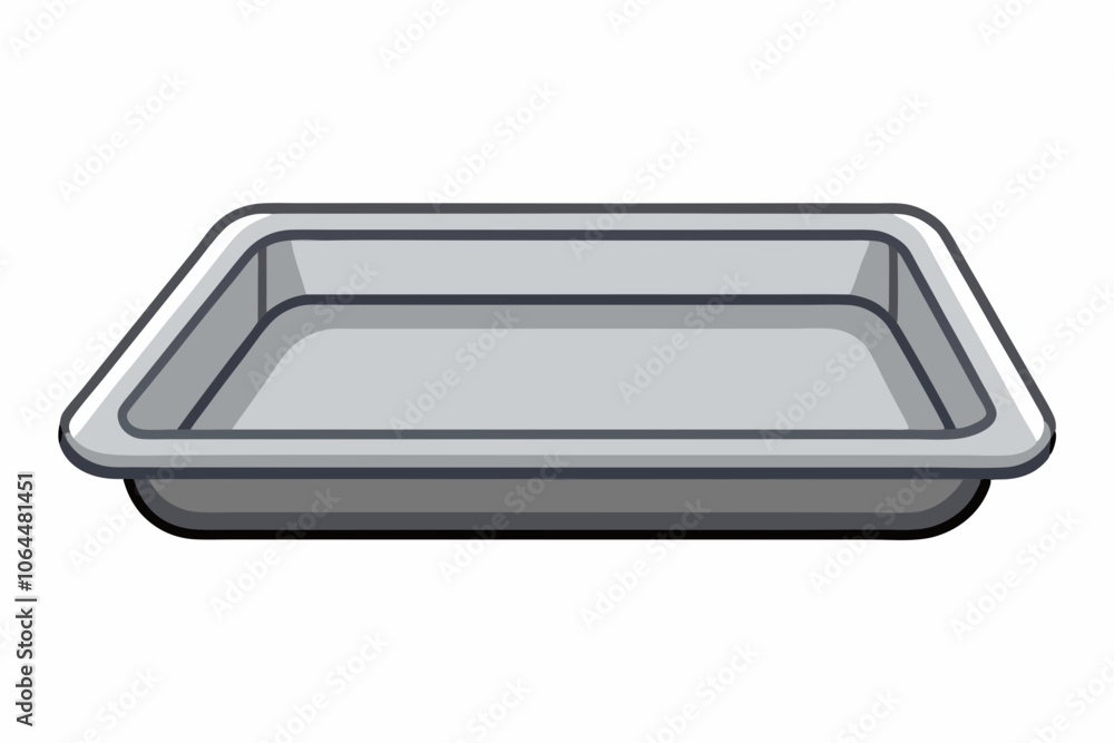 empty food tray metal rectangular kitchen item empty food tray metal rectangular kitchen item