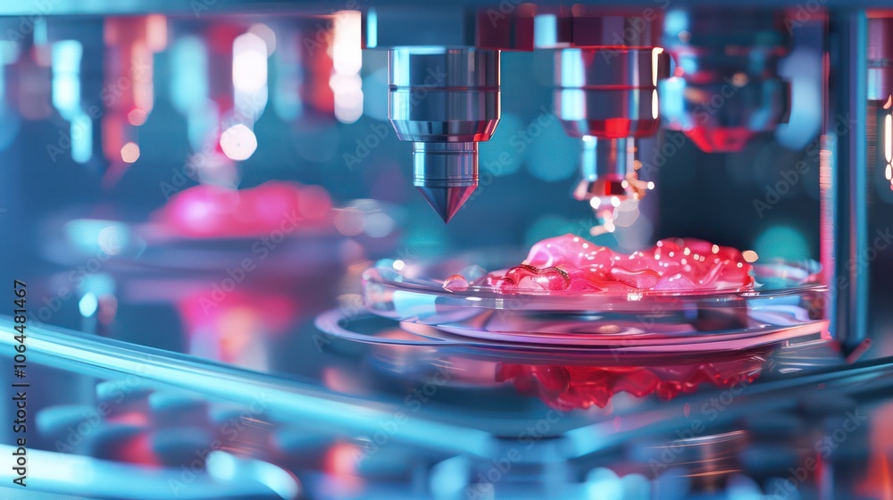 Bioprinting revolutionizing medicine by advancing organ replacement solutions. Illustrations Bioprinting revolutionizing medicine by advancing organ replacement solutions. Illustrations