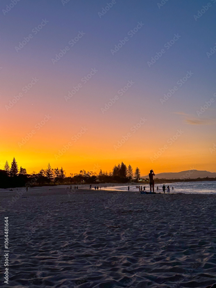 Fototapeta premium sunset on beach