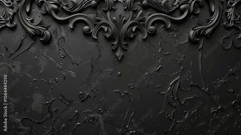 Design on a black background presents a bold and captivating visual. A striking combination of creativity and darkness. Design on a black background presents a bold and captivating visual. A striking combination of creativity and darkness.