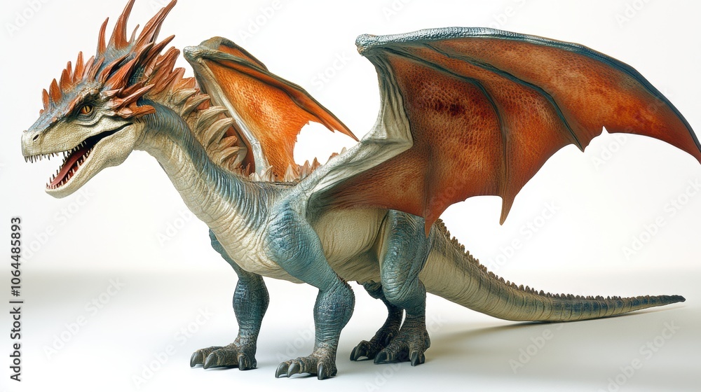 Fierce Dragon with Wings Fierce Dragon with Wings