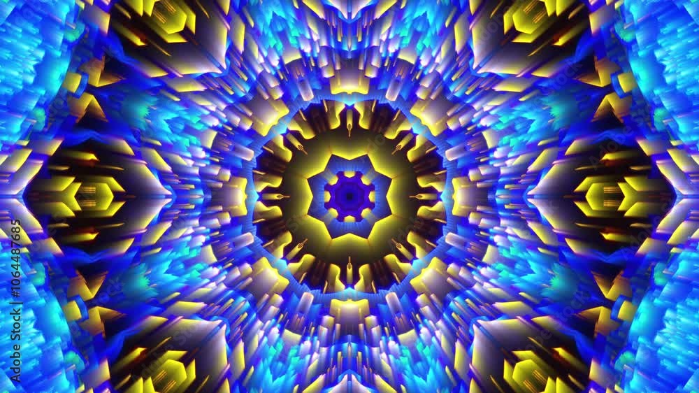 Kaleidoscope Disco VJ Background loop