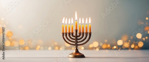 Hanukkah Menorah: Festive Glow 