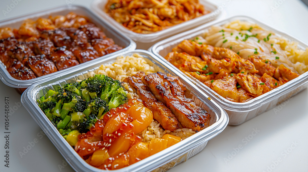 Take away food on the table Take away food on the table