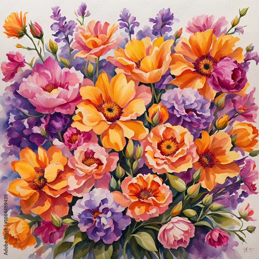 bouquet of colorful flowers bouquet of colorful flowers