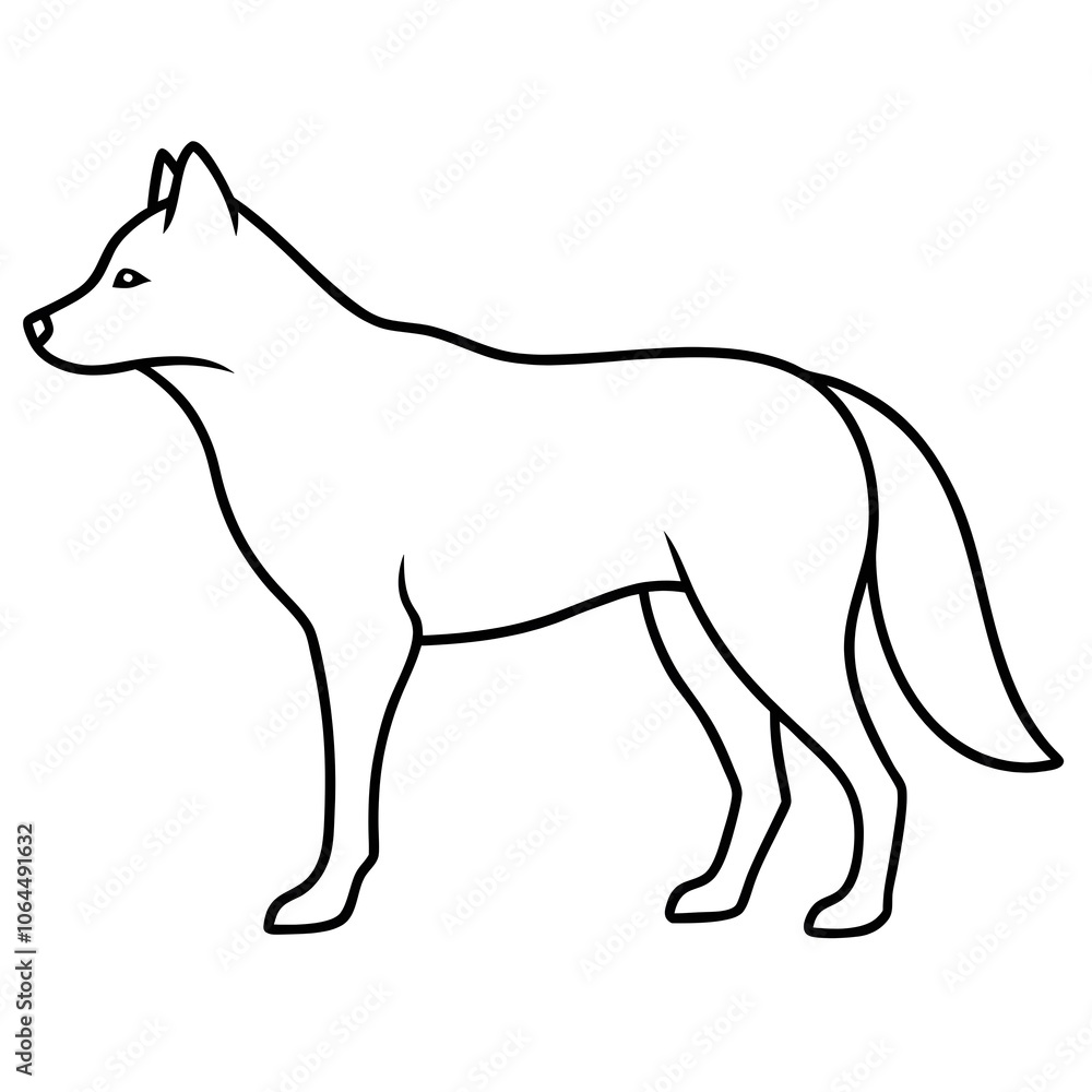 wolf vinyl illustration wolf vinyl illustration