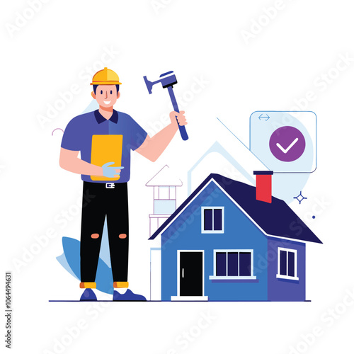  home sale selling house moving new home concept business illustration