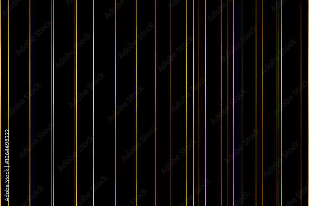 Obraz premium A minimalist design featuring vertical golden lines on a black background, creating a sleek and elegant appearance.
